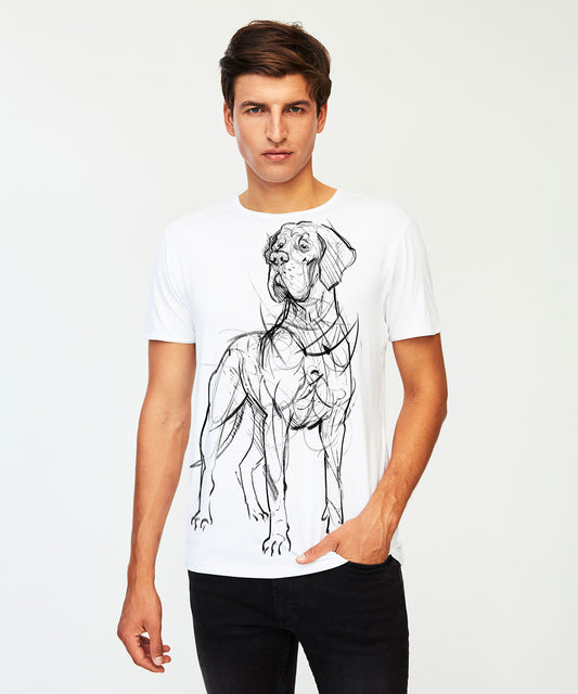 Great Dane No. 1 Men's White T-Shirt