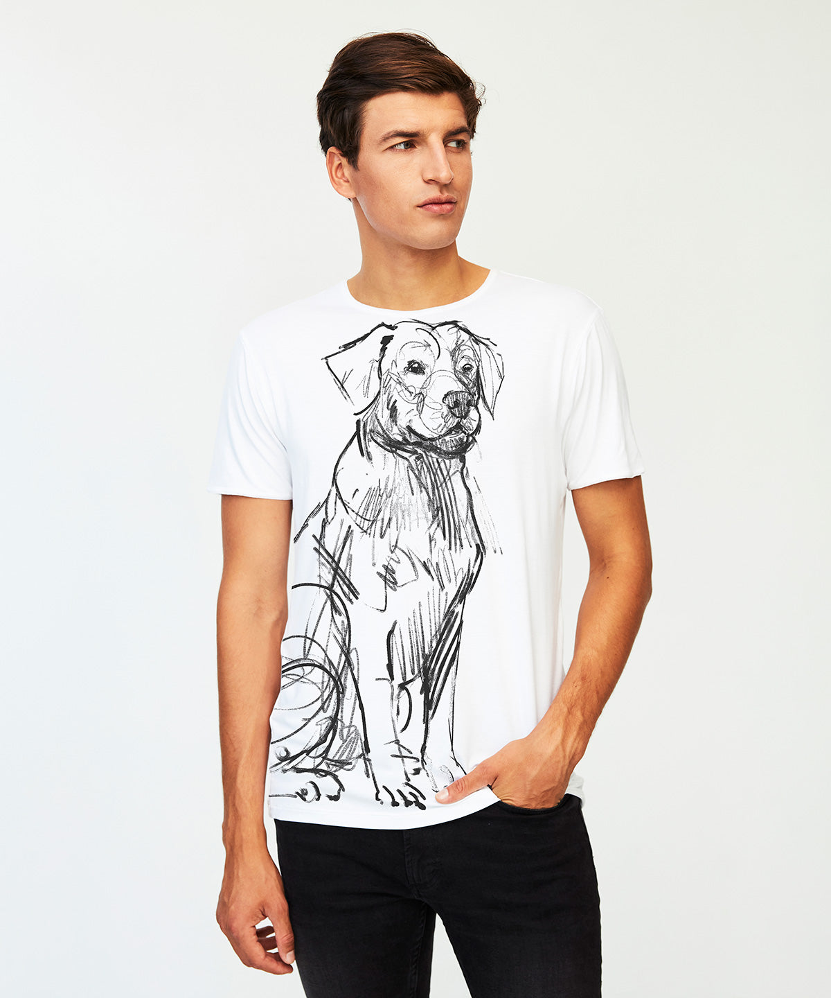 Labrador Retriever No. 1 Men's White T-Shirt