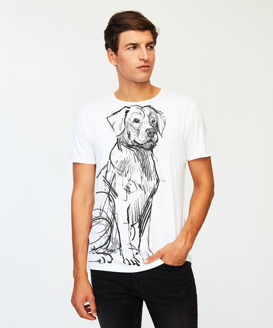 Koszulka męska - Labrador Retriever No. 1 - biała