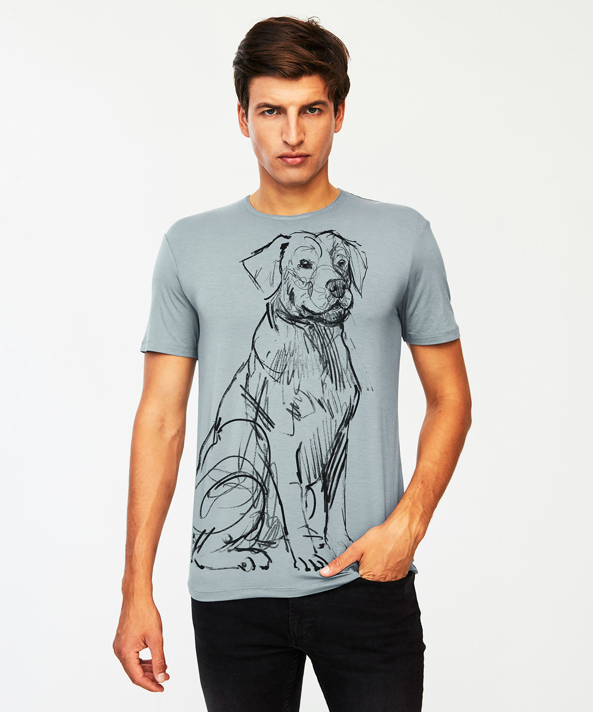 Labrador Retriever No. 1 Men's Storm Cloud T-Shirt