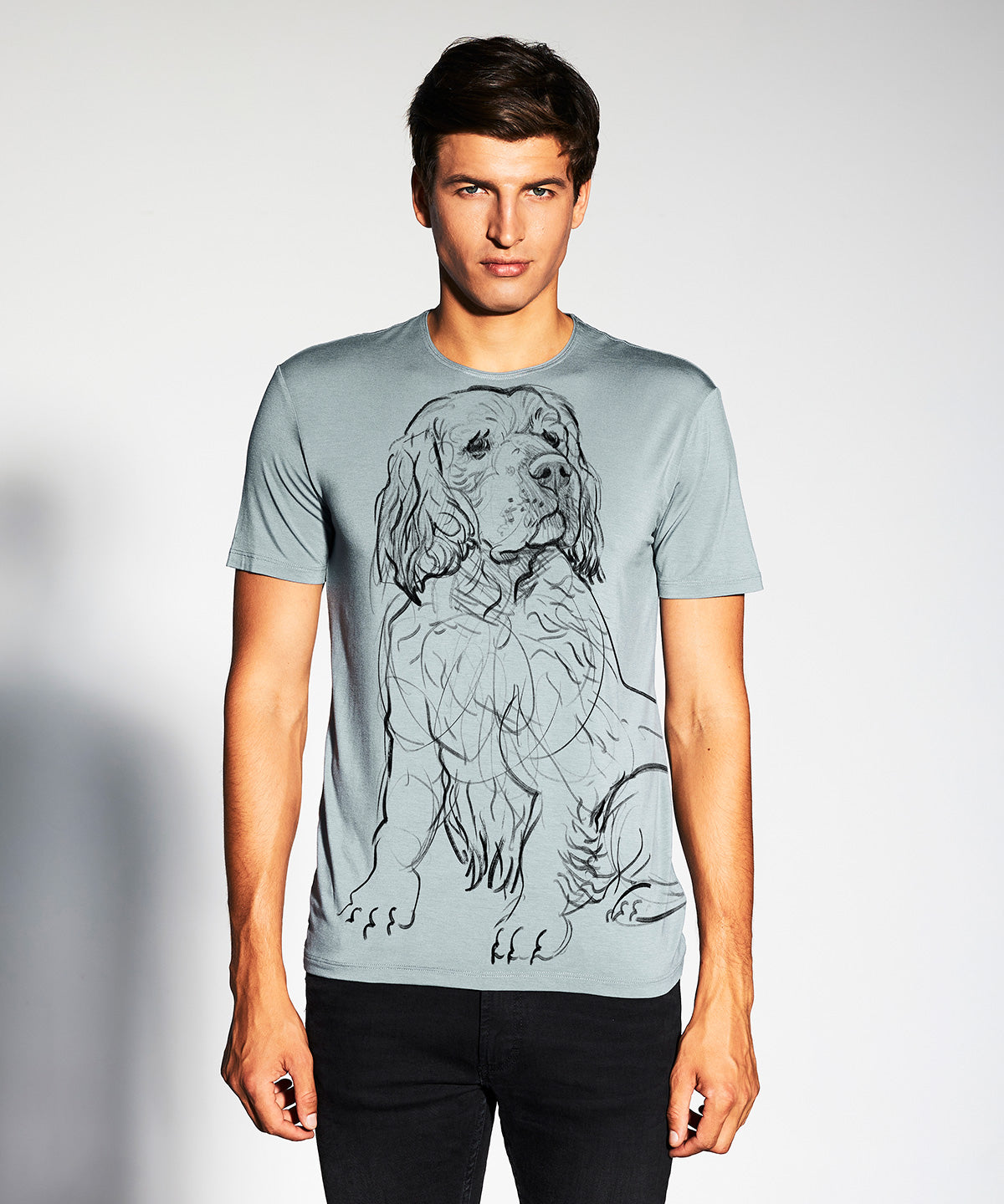 Clumber Spaniel Men's Storm Cloud T-Shirt