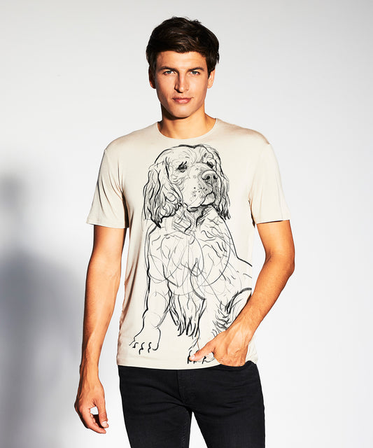 Clumber Spaniel Men's Hummus T-Shirt