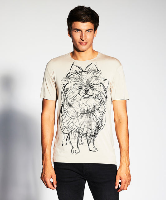Koszulka męska - Pomeranian - No. 1 - Biała
