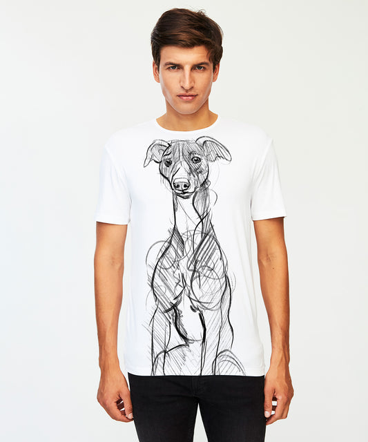 Whippet No. 1 Men's White T-Shirt