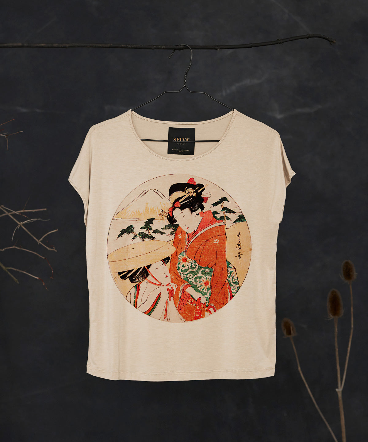 Utamaro geisha no.1 hummus t-shirt woman