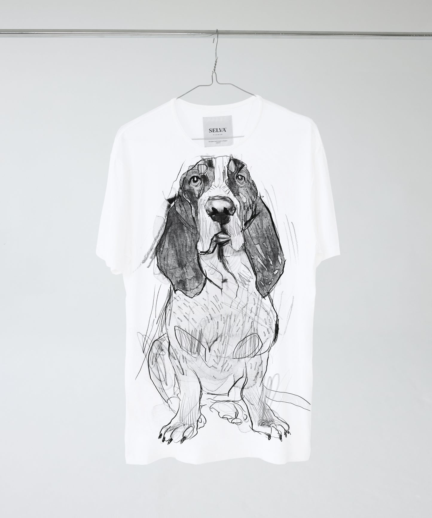 Koszulka męska - Basset Bleu de Gascogne - biała