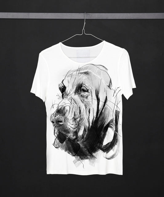 Bloodhound Women's White T-Shirt