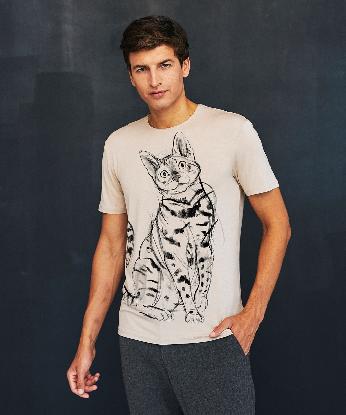 Bengal Cat Men's Hummus T-Shirt
