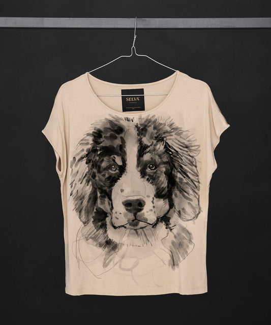 Koszulka damska - Bernese Mountain Dog No. 2 - Hummus