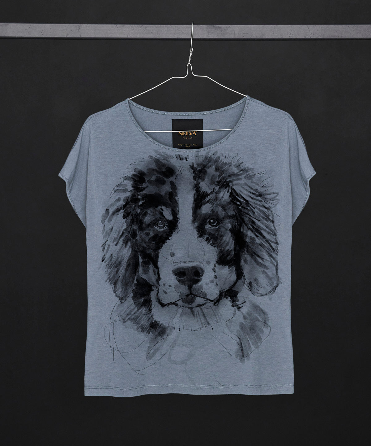 Koszulka damska - Bernese Mountain Dog No. 2 - Storm Cloud