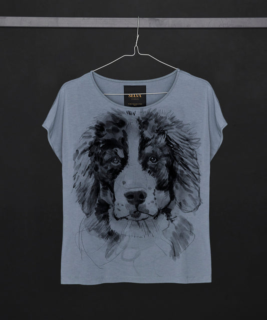 Koszulka damska - Bernese Mountain Dog No. 2 - Storm Cloud