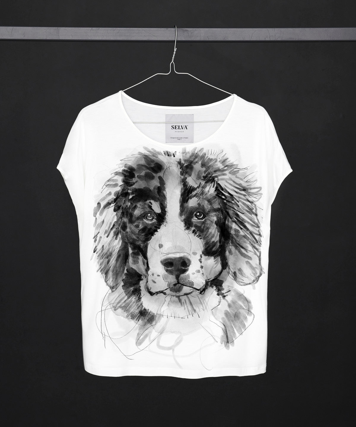 Koszulka damska - Bernese Mountain Dog No. 2 Women's - biała