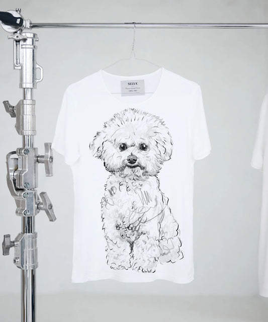 Koszulka damska - Bichon Frisé No. 2 - Biała