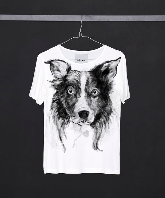 Border Collie No. 3 Women's White T-Shirt