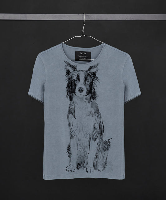 Koszulka damska - Border Collie No. 2 - Storm Cloud