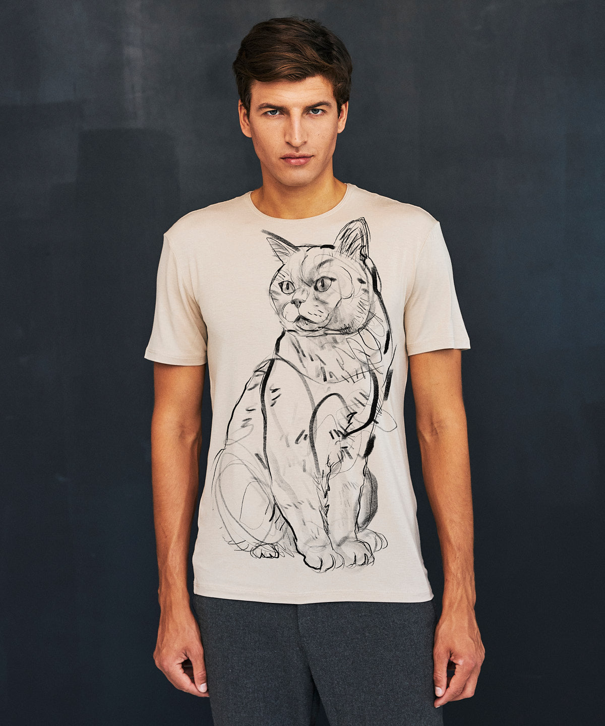 British Shorthair No. 2 Men's White T-Shirt