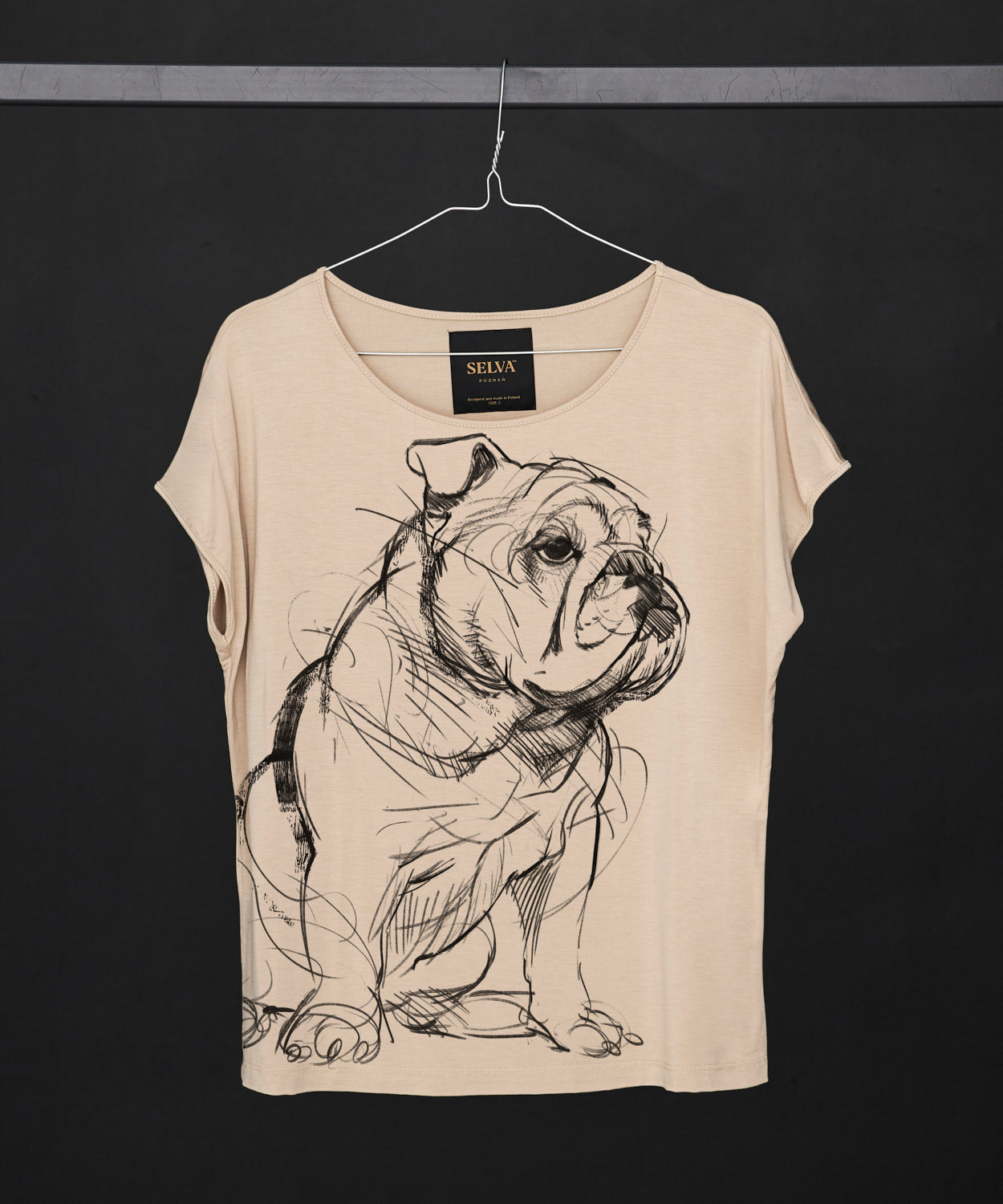 Koszulka damska - Bulldog Women's - Hummus