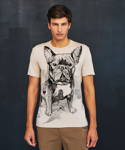 French Bulldog no. 5 Men's Hummus T-Shirt