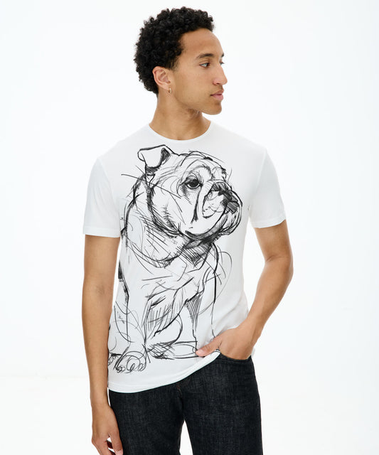 Bulldog White T-Shirt MAN