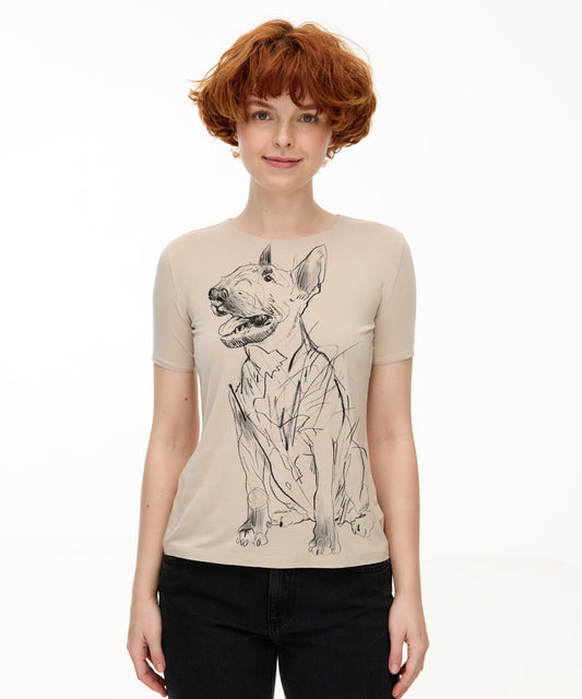 Bull Terrier Women's Hummus T-Shirt