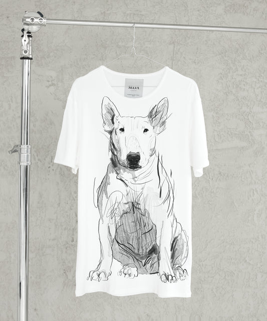 Bull Terrier No. 2 Men’s White T-Shirt