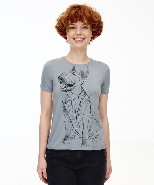 Bull Terrier Women's Storm Cloud T-Shirt