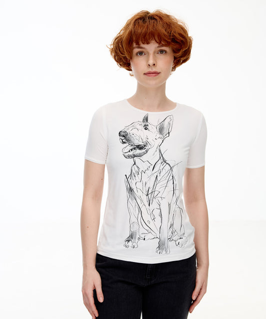 Bull Terrier Women's White T-Shirt