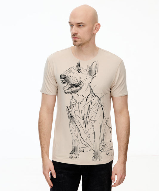 Bull Terrier no. 5 Men’s Hummus T-Shirt