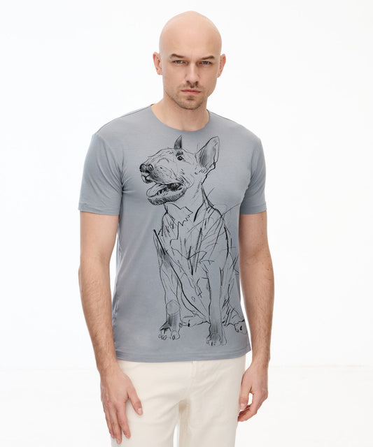 Bull Terrier no. 5 Men’s Storm cloud T-Shirt