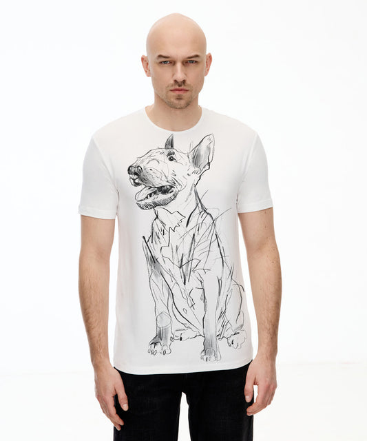 Bull Terrier no. 5 Men’s White T-Shirt