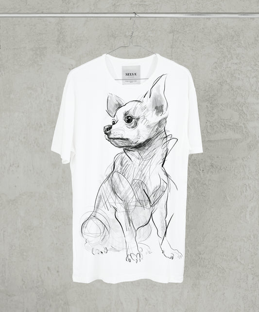 Chihuahua No. 3 Men's White T-Shirt