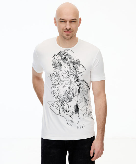 Chihuahua No. 5 Men's White T-Shirt