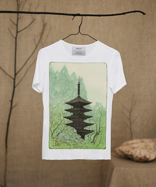 Suzuki Chikuhaku T-shirt Woman white