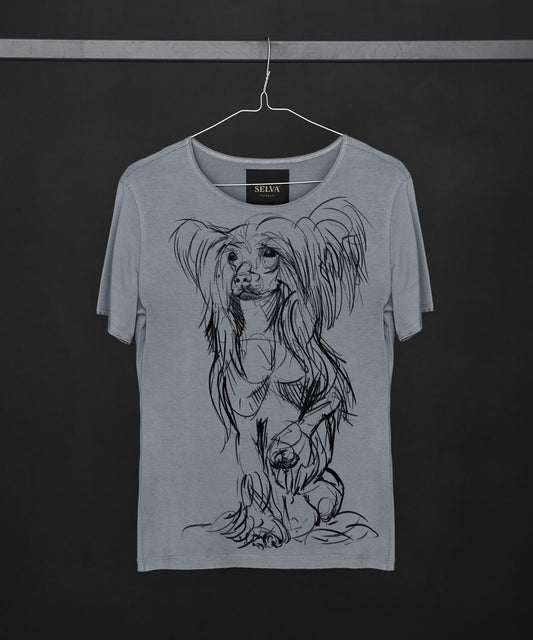 Chinese Crested Dog Women's Storm Cloud T-Shirt