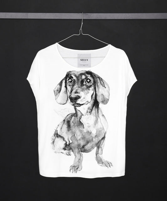 Dachshund No. 4 Women's White T-Shirt