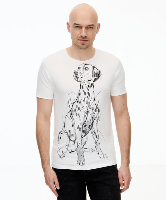 Dalmatian No. 2 Men's White T-Shirt