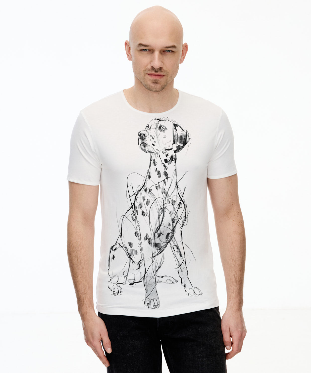 Dalmatian No. 2 Men's White T-Shirt