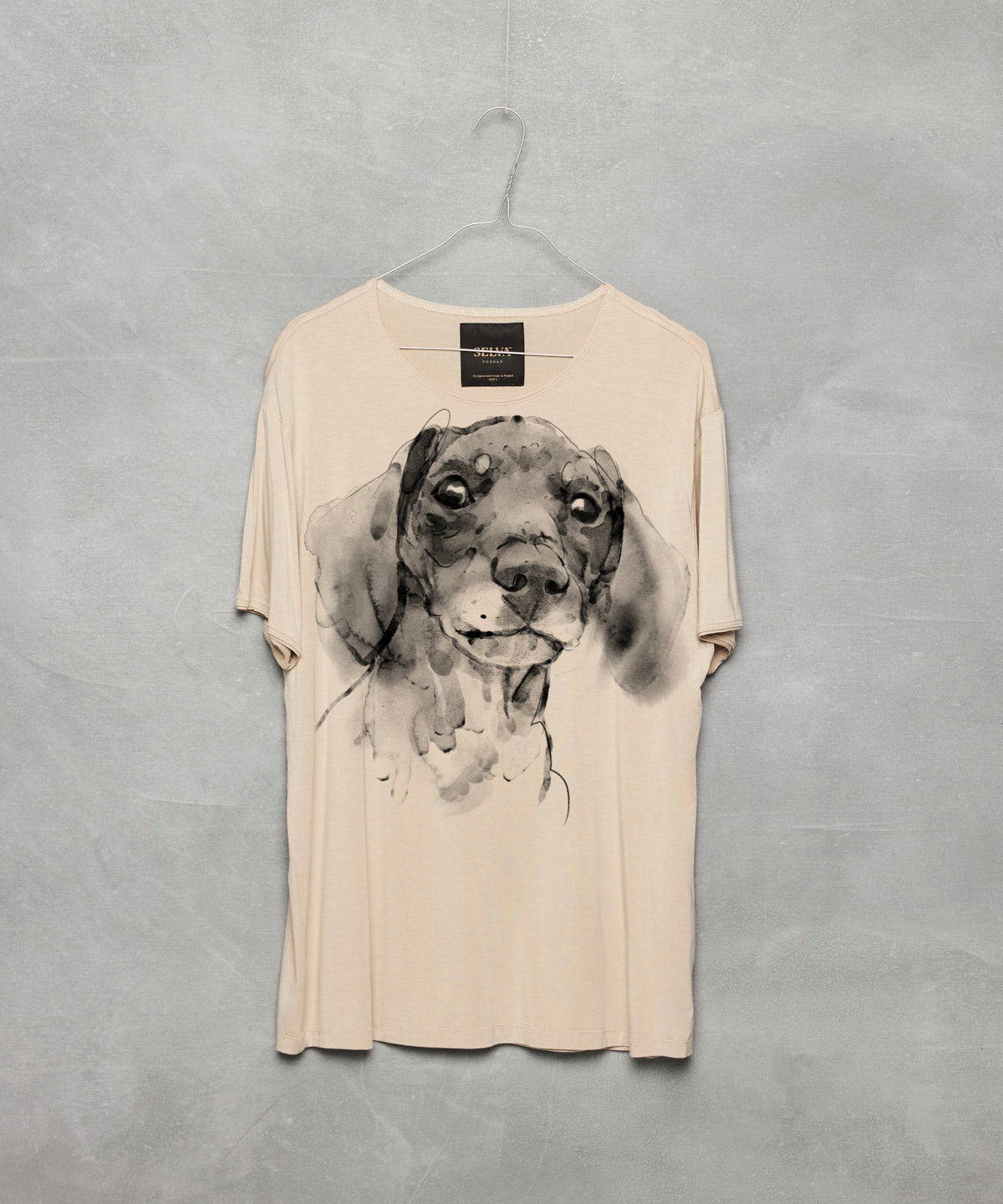 Koszulka męska - Jamnik - No. 3 - Hummus