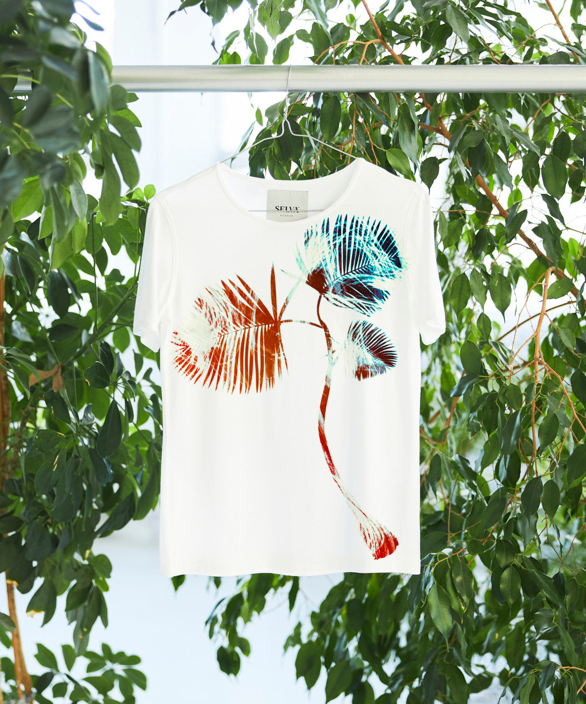 Firebrick leaf T-shirt Woman