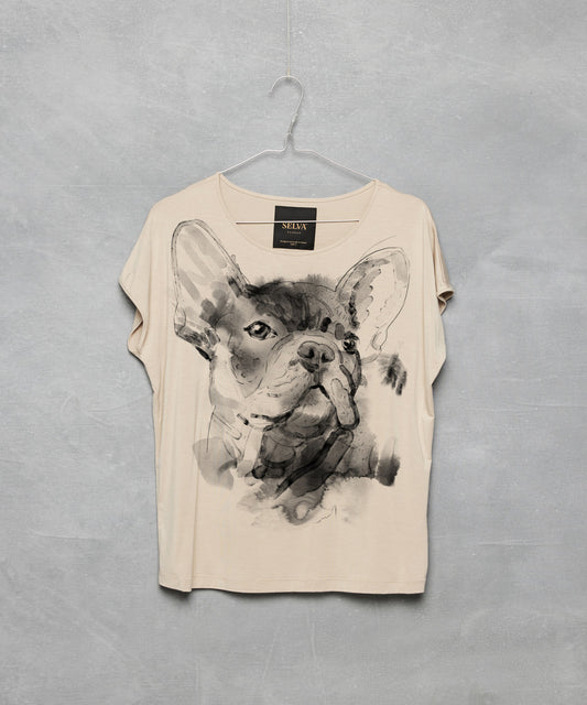 French Bulldog No. 2 Women's Hummus T-Shirt