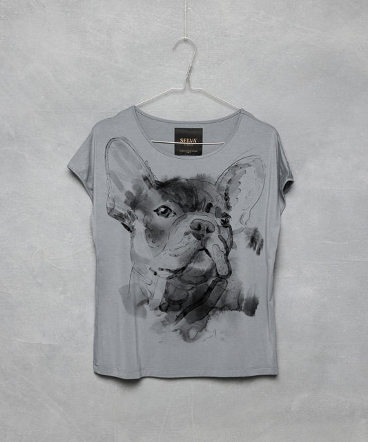 French Bulldog No. 2 Women's Storm Cloud T-Shirt