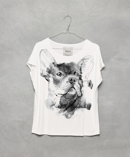 French Bulldog No. 2 Women's White T-Shirt