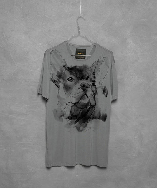 French Bulldog No. 2 Men's Storm Cloud T-Shirt