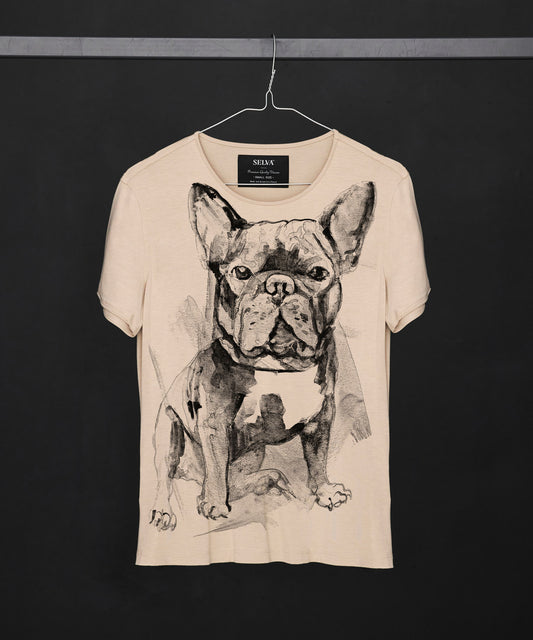 Koszulka damska - French Bulldog No. 5 - Hummus