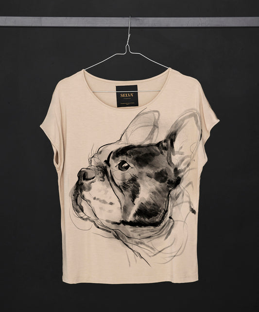 French Bulldog No. 2 Women's Hummus T-Shirt