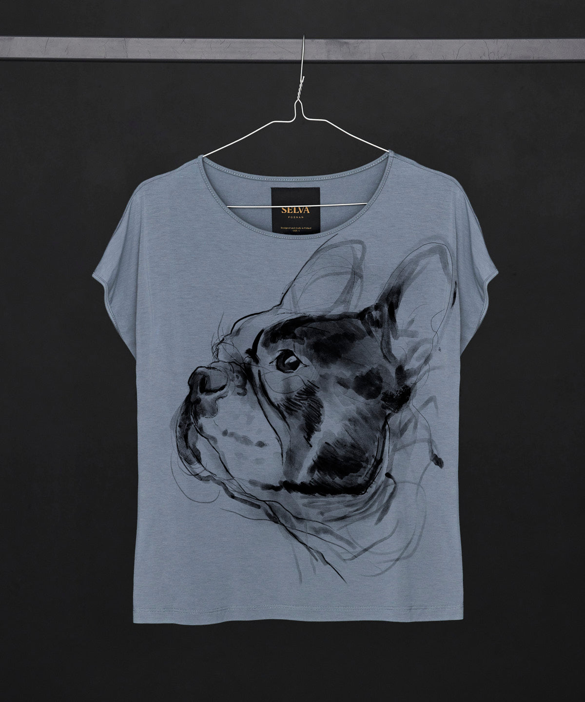 French Bulldog No. 3 Women's Storm Cloud T-Shirt