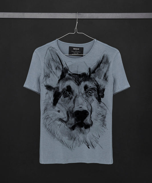 German Shepherd No. 2 Women's Storm Cloud T-Shirt