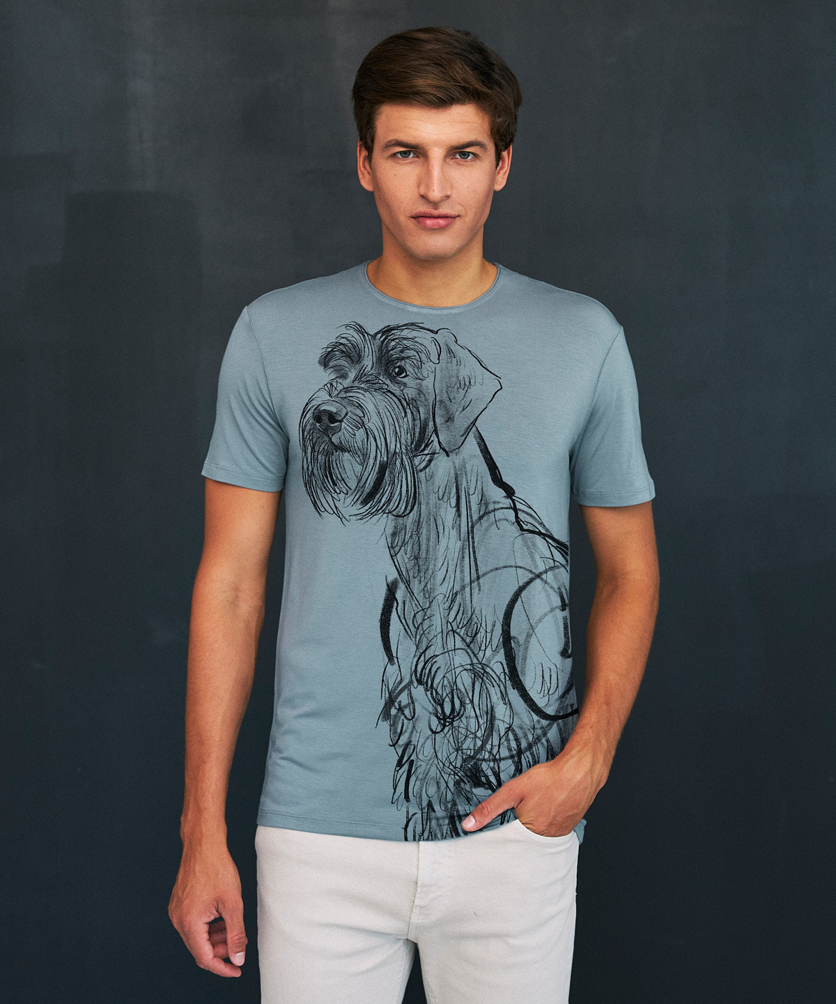 Giant Schnauzer Men's Storm Cloud T-Shirt
