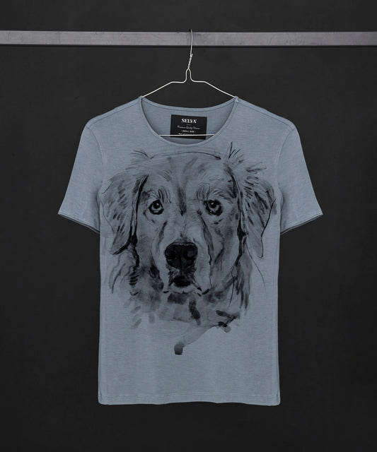 Golden Retriever No. 2 Women's Storm Cloud T-Shirt