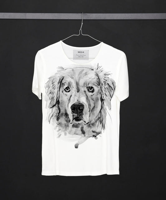 Golden Retriever No. 2 Women's White T-Shirt